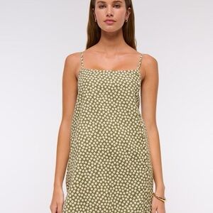 Linen Blend Button Dress with Skort